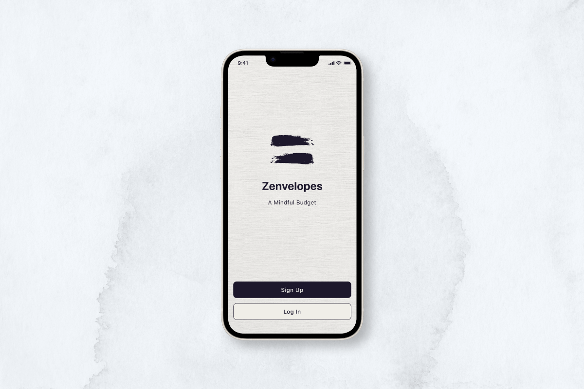 The cover image for a personal budgeting app called Zenvelopes.